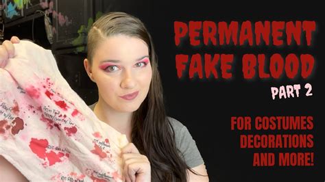 how to make fake blood to put on clothing|how to make vampire blood.